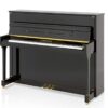 Piano acoustique droit C.BECHSTEIN 118 CONTUR Noir Brillant Piano droit noir avec touches blanches et noires.