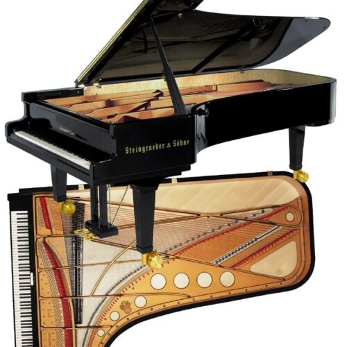 Piano acoustique à queue STEINGRAEBER & SÖHNE E-272 Noir Brillant