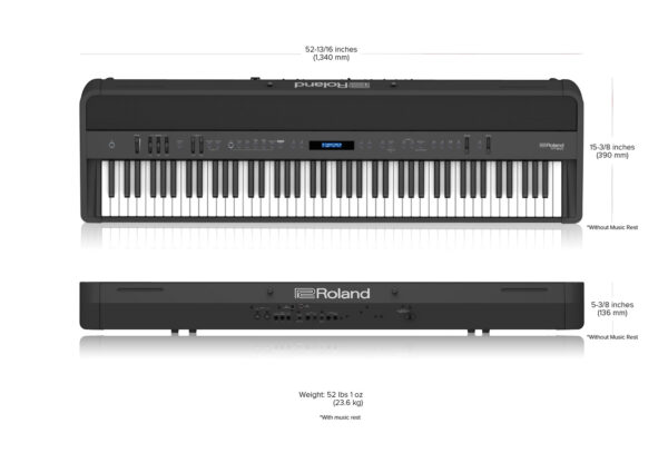 Piano numérique portable ROLAND FP90X Noir Mat