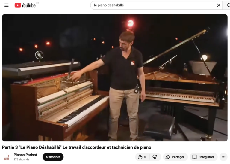 Le piano déshabillé partie 3 - pianos parisot