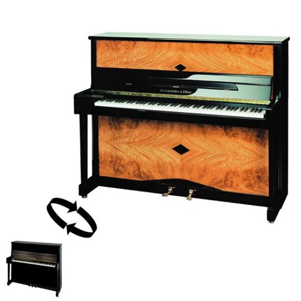 Piano acoustique Steingraeber & Söhne 122 T Vernis Twist&change Piano acoustique droit Steingraeber & Söhne 122 T Vernis Twist&change